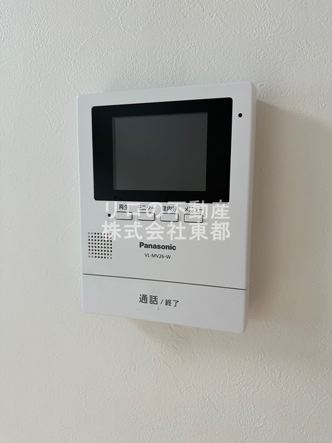 セキュリティ　ＴＶモニター付インターホンがあるので訪問者が一目でわかります