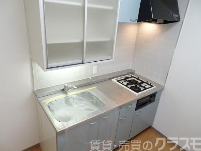 キッチン　２口コンロ＋グリル付きシステムキッチン♪