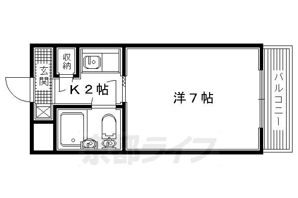 ウエストハイツの間取り写真