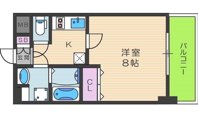 プレサンス梅田の間取り写真