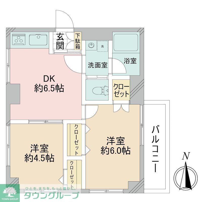 メイゾンアサヒの間取り写真