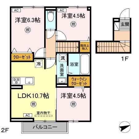 D-resena古川Iの間取り写真