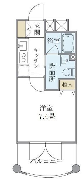 ユンヌフィーユの間取り写真
