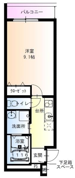 フジパレス浜寺石津西の間取り写真