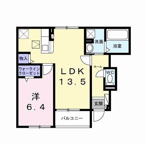 ＪＲ横浜線 相原駅 徒歩35分 2階建 築1年の間取り写真