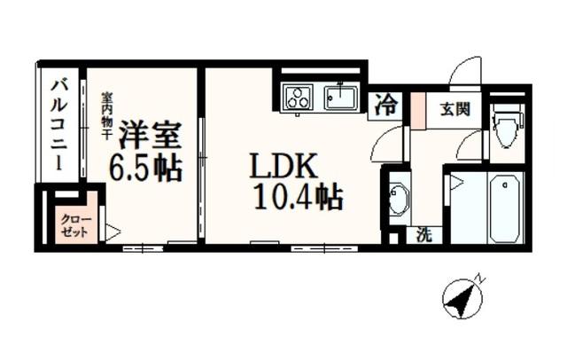 セレーノ堀之内の間取り写真