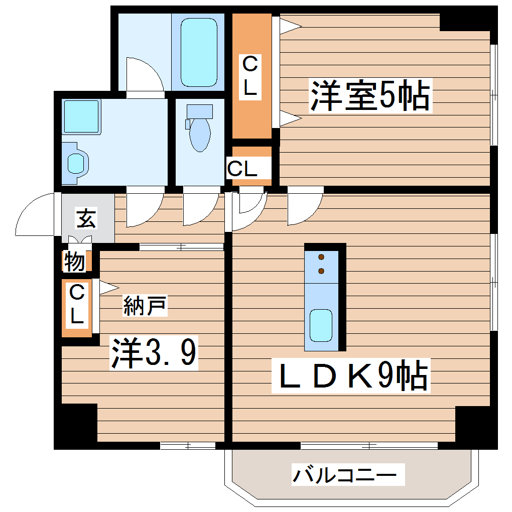 エクセレントパーク北山の間取り写真