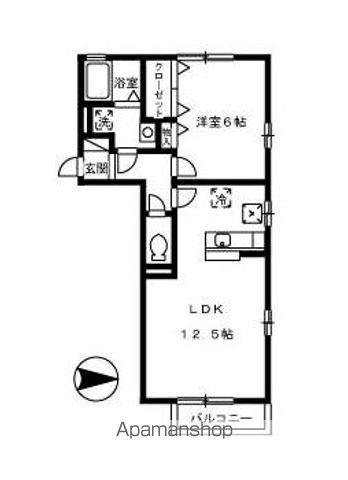 ＪＲ山陽本線 北長瀬駅 徒歩9分 2階建 築21年の間取り写真