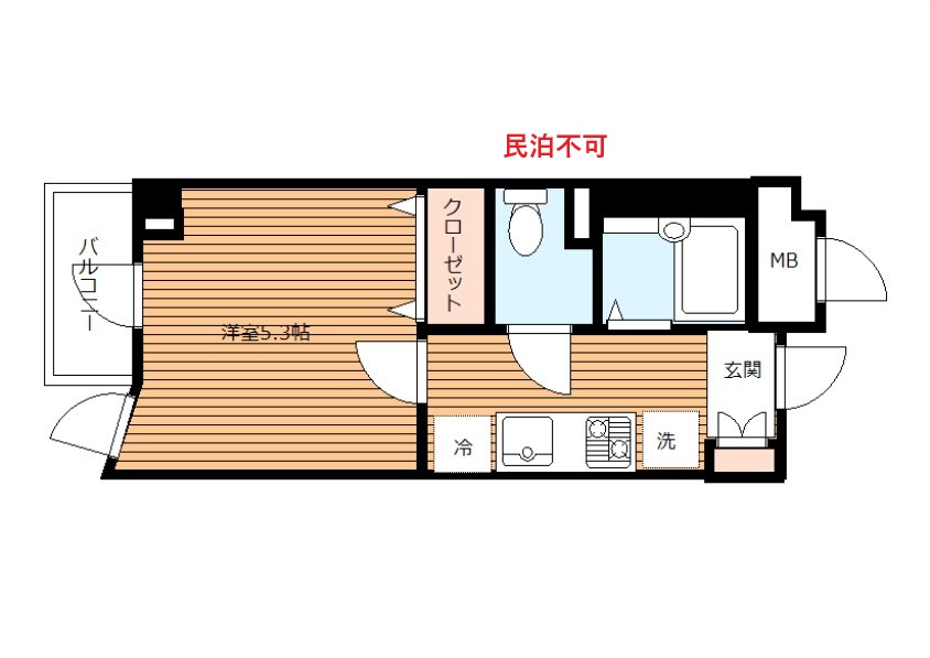 バス通り沿い ステージファースト幡ヶ谷 Lの間取り写真