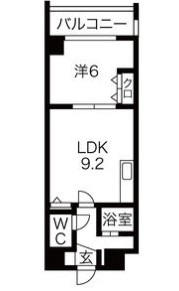 ヴァンクール新栄の間取り写真
