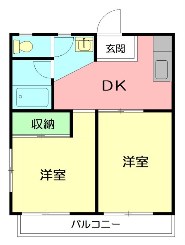 小田原市中町3丁目マンションの間取り写真