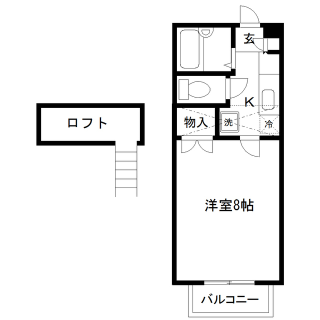 アビエス西勝山の間取り