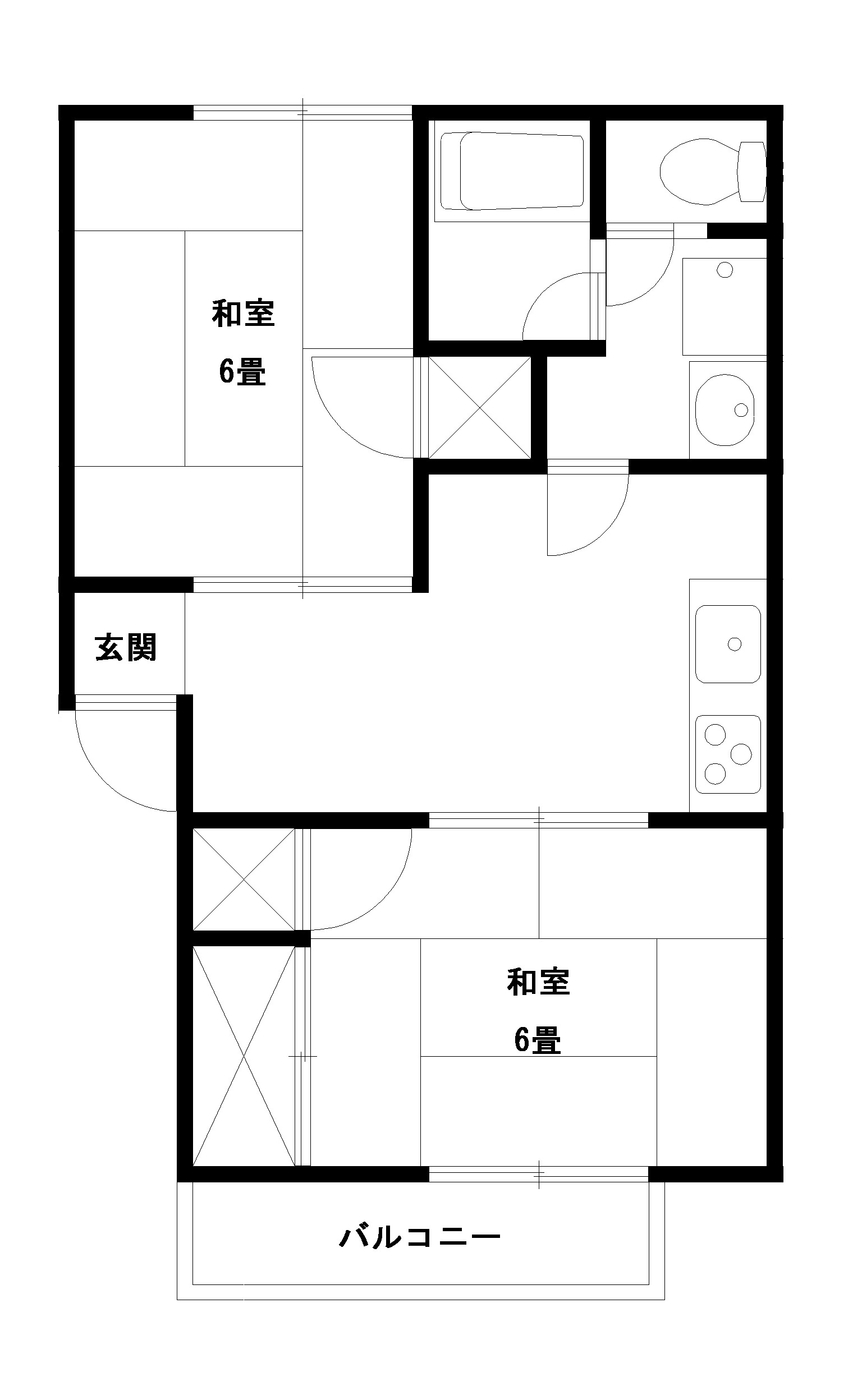 コーポエルドラドB棟の間取り