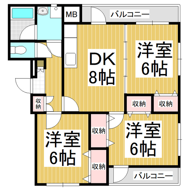 ソレイユ宮ノ上の間取り