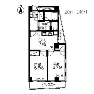 ロイヤルヒルズ中野の間取り