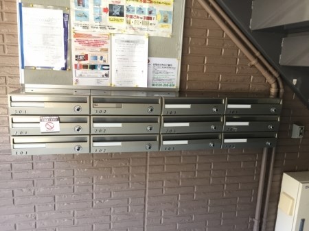エントランス　メールボックスです。