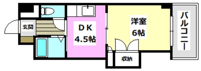 正雀グランドハイツ北の間取り