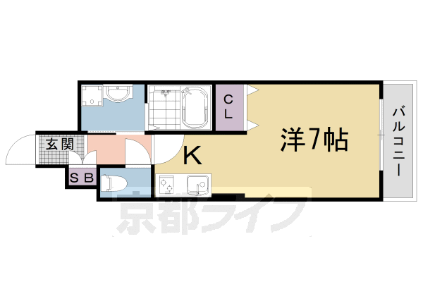 ＴＨＥ　ＧＡＲＮＥＴ　ＳＵＩＴＥ　ＲＥＳＩＤＥＮＣＥ京都駅南の間取り