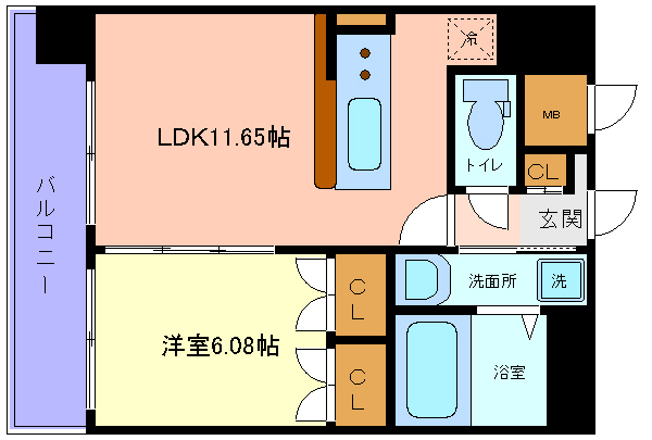 アルティザ仙台花京院の間取り