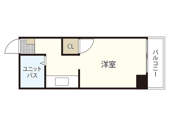 広島市南区宇品海岸のマンションの間取り