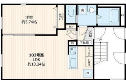 ベルシードステアー武蔵関の間取り