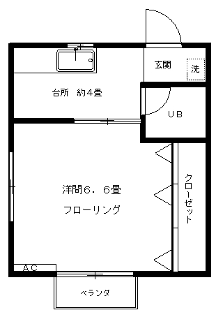 練馬区大泉学園町のアパートの間取り