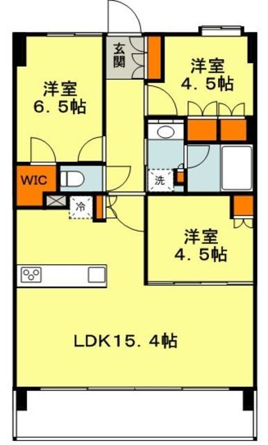 横浜市青葉区千草台のマンションの間取り