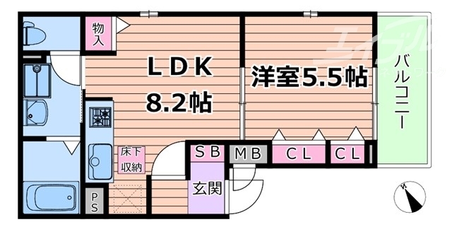 アルモニー大淀IIの間取り