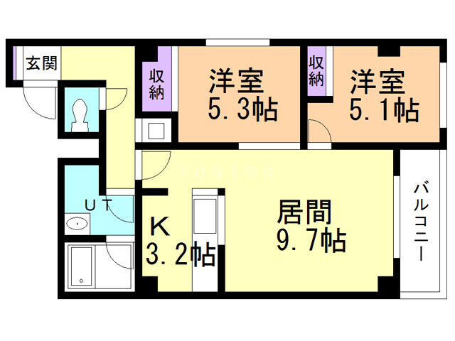 アールズコート大川の間取り