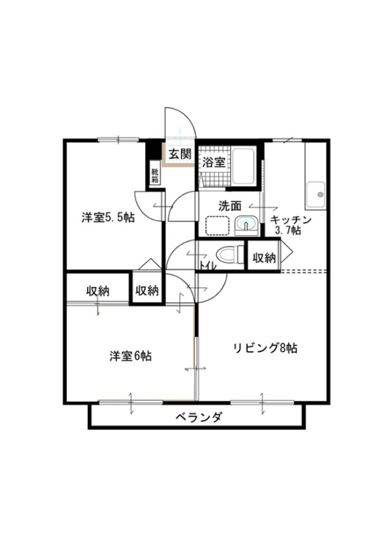 ルミナス古川の間取り