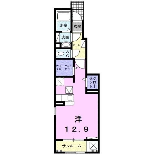 野々市市太平寺のアパートの間取り