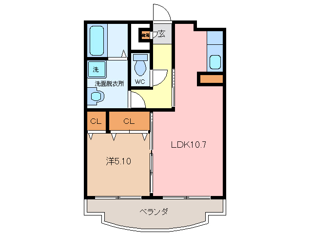 度会郡玉城町久保のマンションの間取り