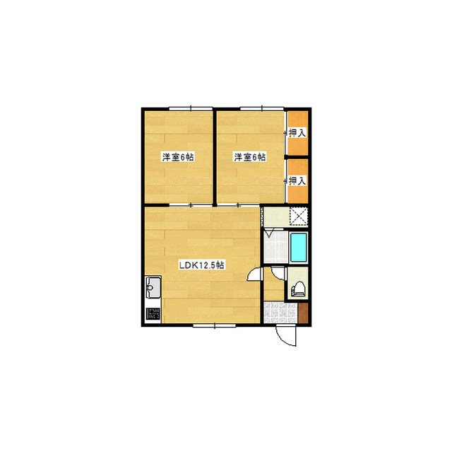 長谷部マンションの間取り