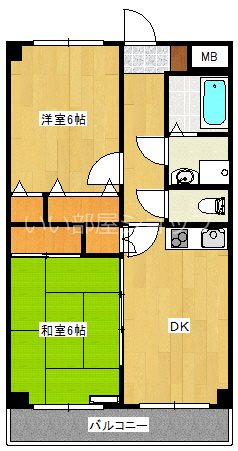 カーサ弐番丁の間取り