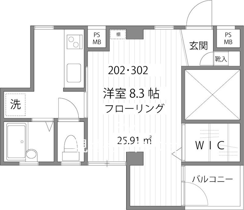 ガーデンパレス早稲田の間取り