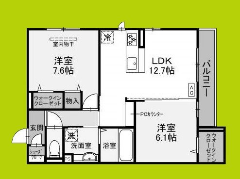 D-room北花田の間取り