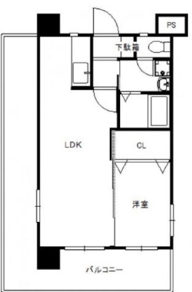 【福岡市博多区吉塚のマンションの間取り】