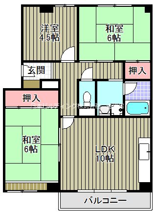 カルムハイツ千代田の間取り