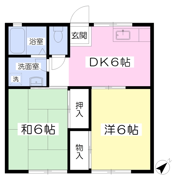 コーポ清風Ｂの間取り