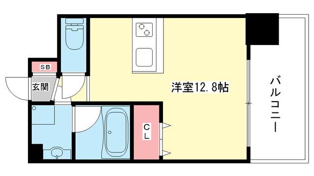 豊中市庄内幸町のマンションの間取り