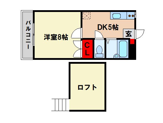 コメット五条Iの間取り