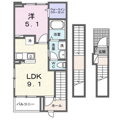 ＹＳ　ＢＡＳＥ　三つの木の間取り