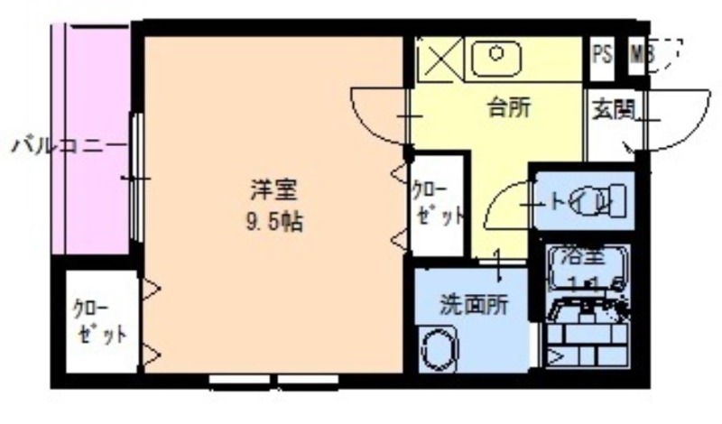 堺市堺区戎之町東のアパートの間取り