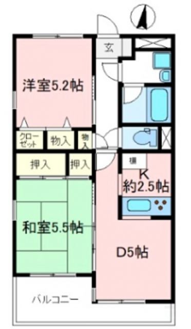 サンロイヤル富士見の間取り