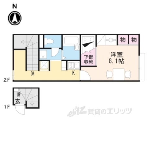 レオパレス喜楽楽2の間取り写真