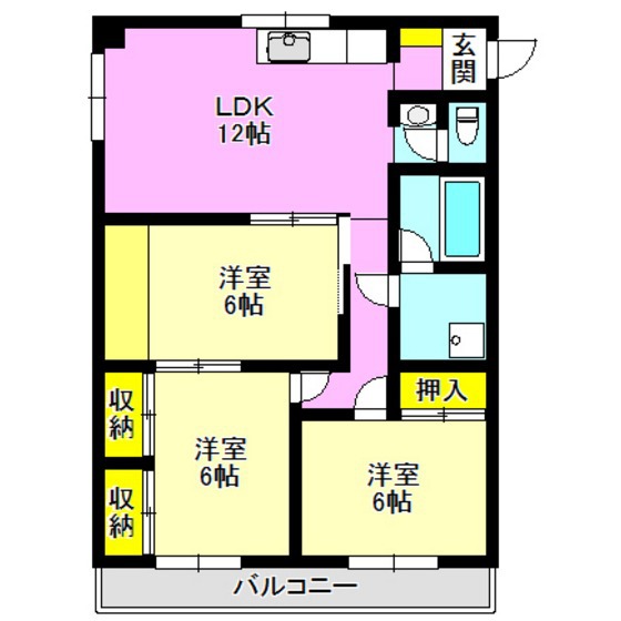 メゾン春山の間取り