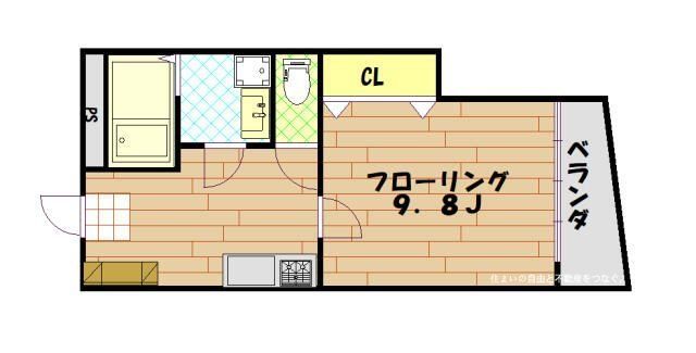 日野市百草のマンションの間取り