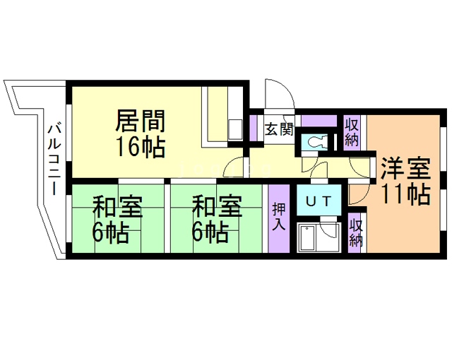 ロピア月寒の間取り