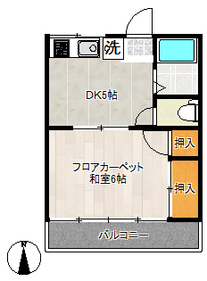 コーポつかさの間取り