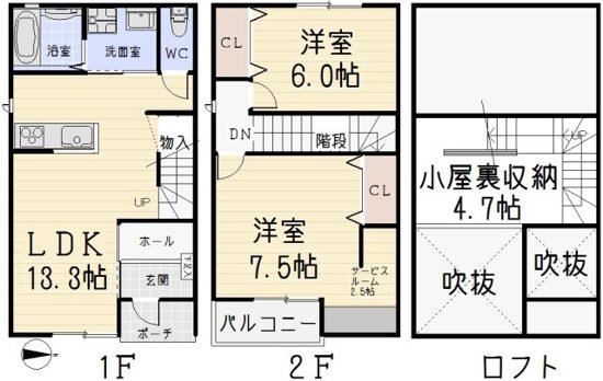 Benir苗田の間取り